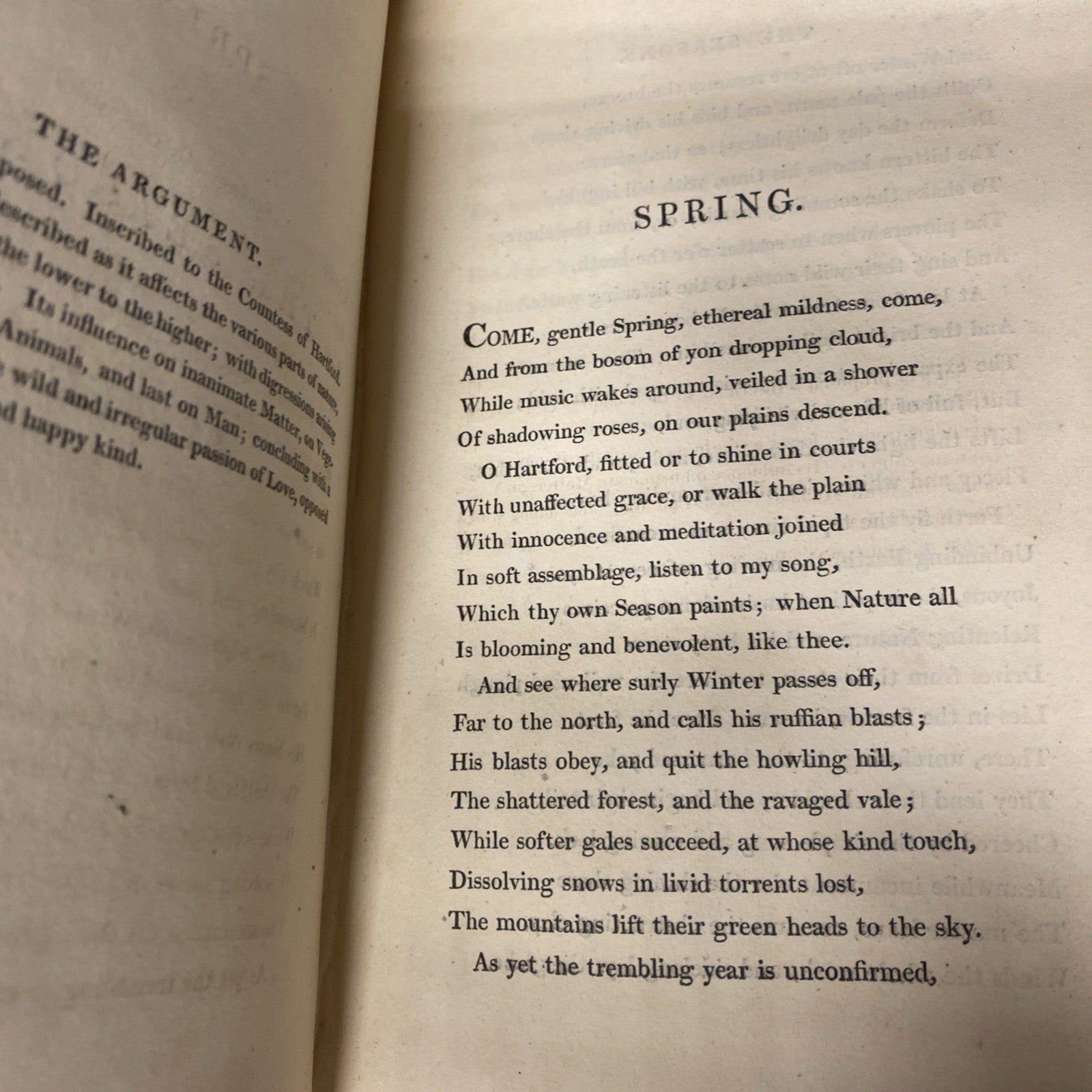 Book - The Seasons by James Thomson -- Leather hardback 1811 - (1524)