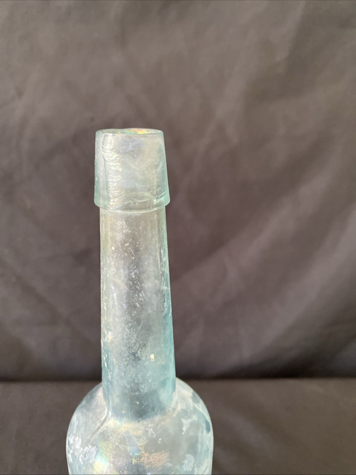 Antique Glass Bottle Florida Water Druggists New York Murray & Lanman - (1022)