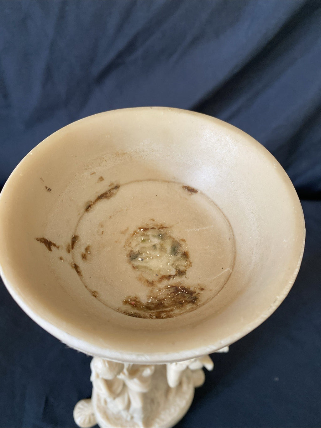 Vintage Resin J.B Reg Design Courting Couple Figure Candle Holder 1970's (1186)