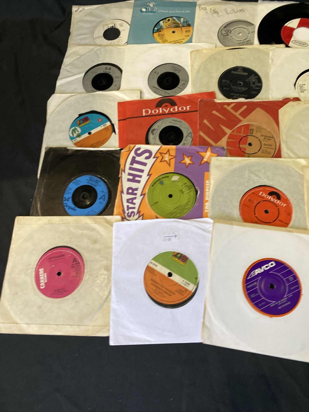 Vintage 1980's 7" Singles x20 Bay City Rollers Barry White Ultravox + More (8362