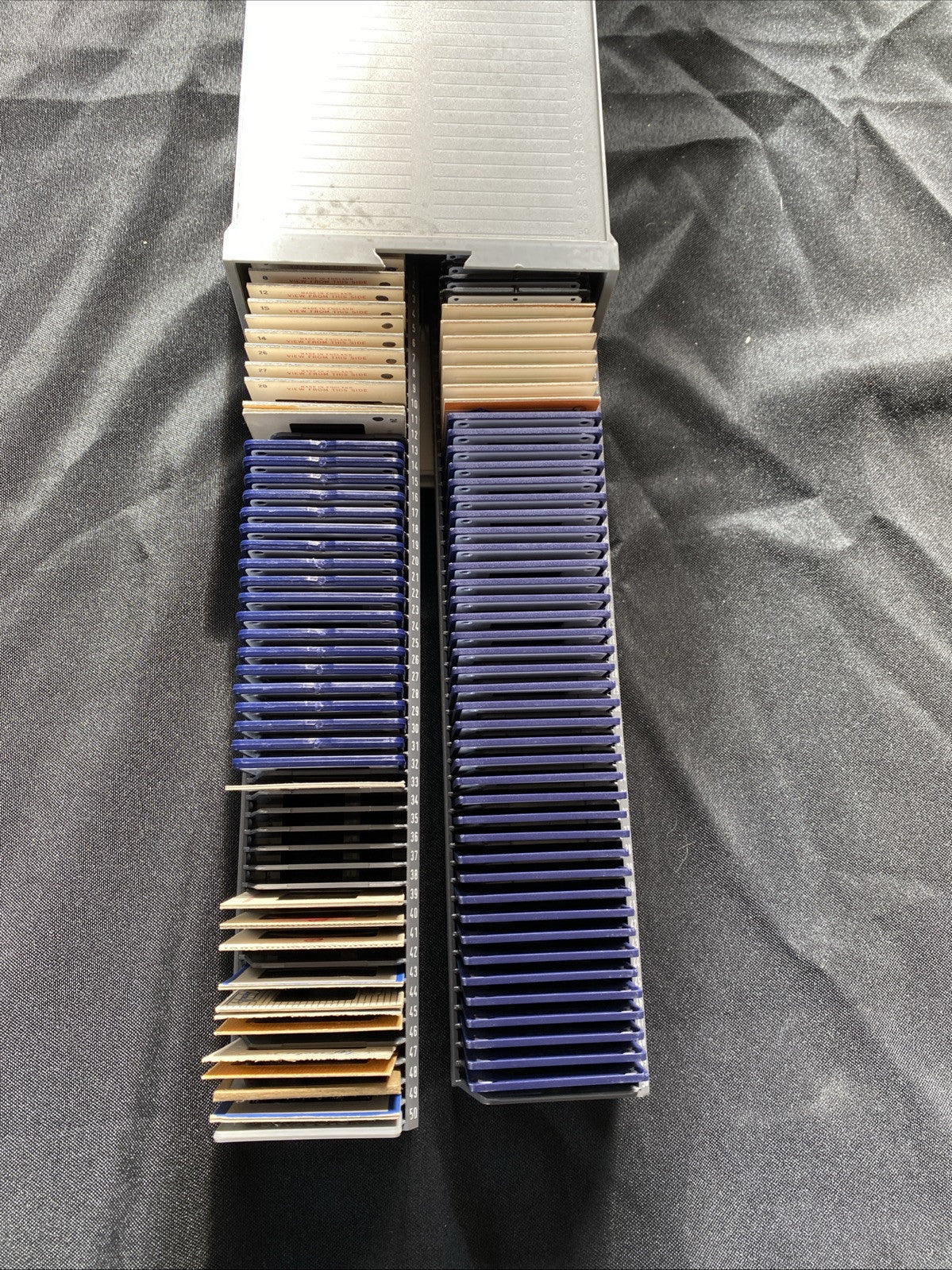 AGFA 35mm Cassette System 50 + 50 spaces inc 93 colour slides - 5966