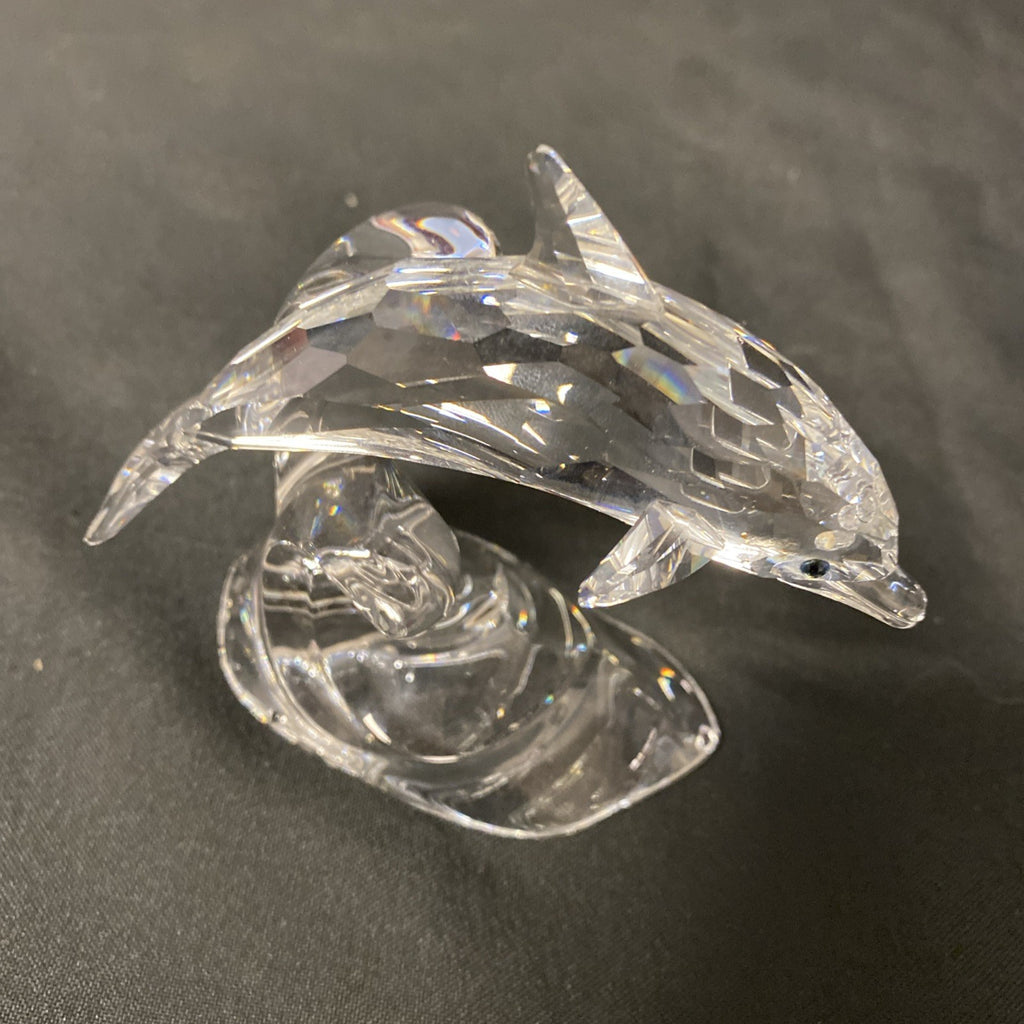 Swarovski Silver Crystal - Dolphin on a wave - 190365 - Boxed - (1631