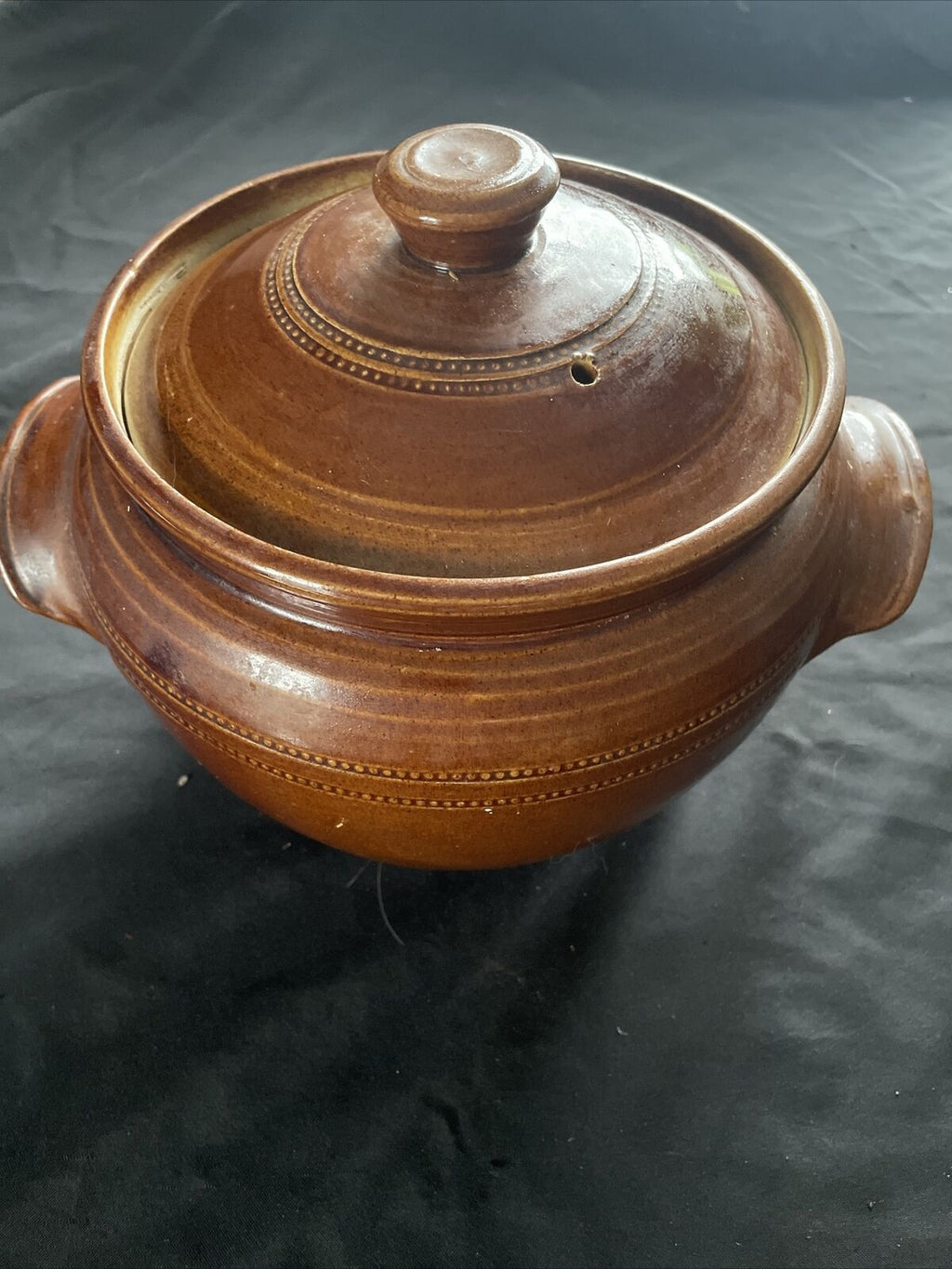 Vintage Pearsons of Chesterfield 6pt Cooking stoneware pot - (9391)