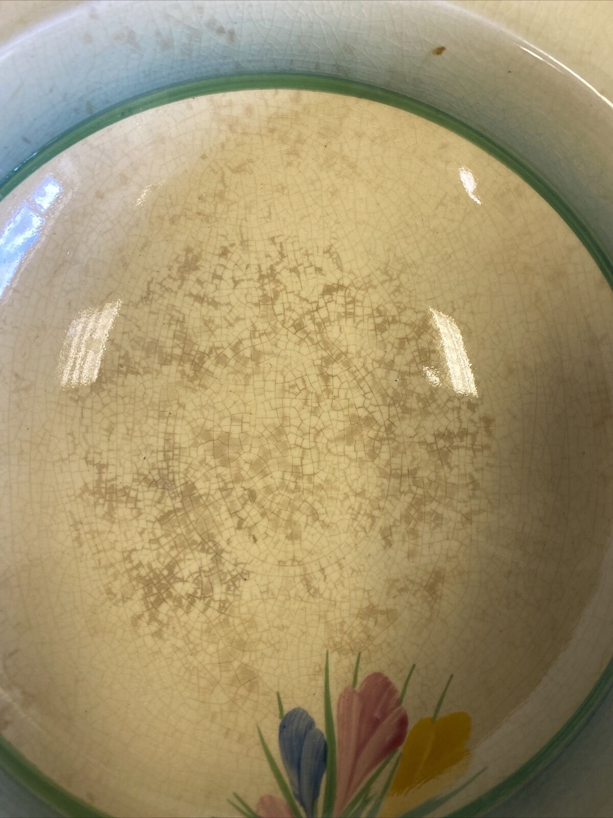 Clarice Claiff Crocus Design Newport Pottery - Serving Bowl 25cm - (7661)