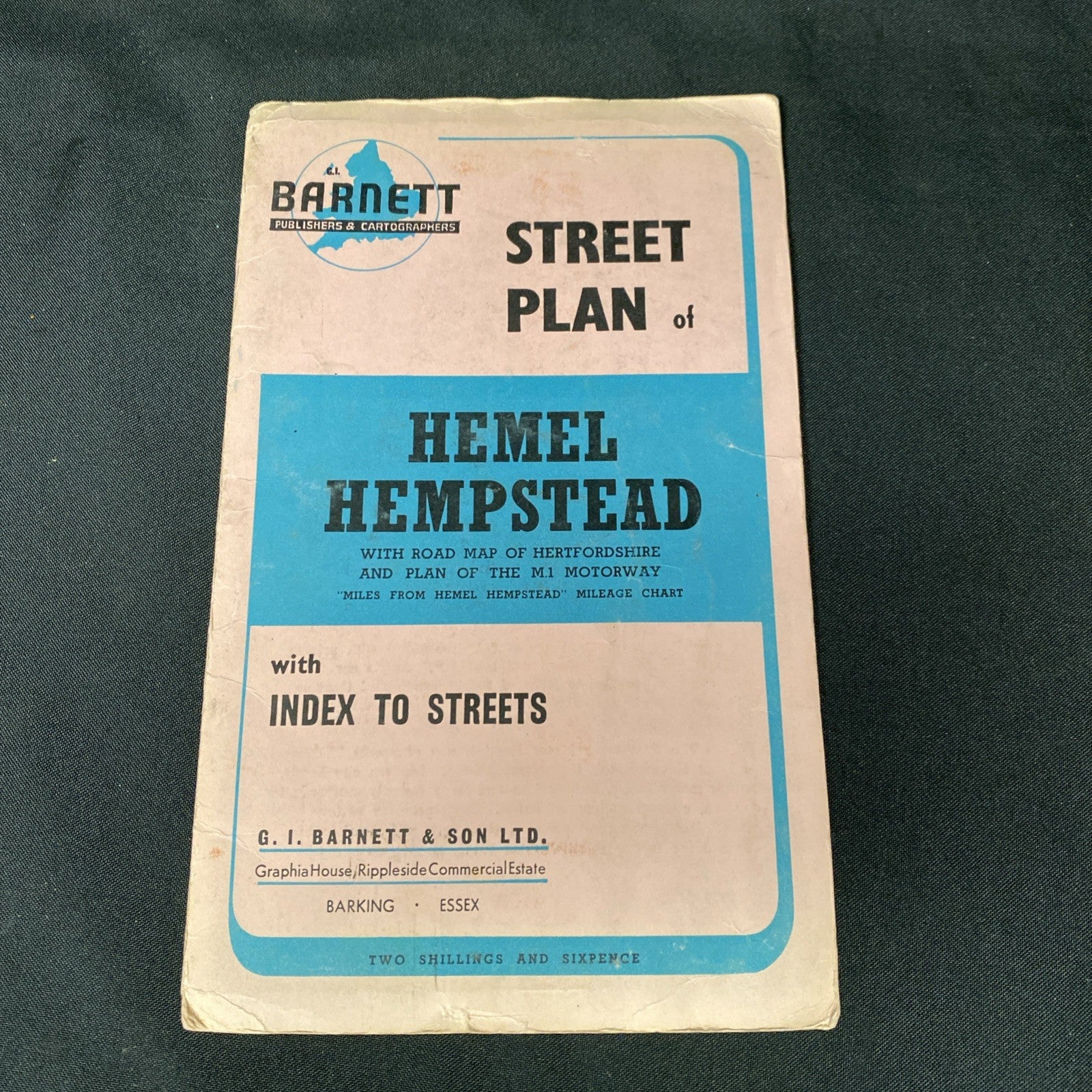Barnett's Street Plan with Index 1970's - Hemel Hempstead (1299)