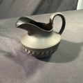 Vintage Black Basalt Jug / Creamer 9cm tall Wedgwood? - (1981)