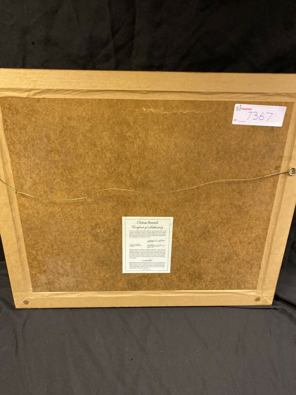 Richard Linton Australian Original Signed Framed Lithograph China Bound  (7367)