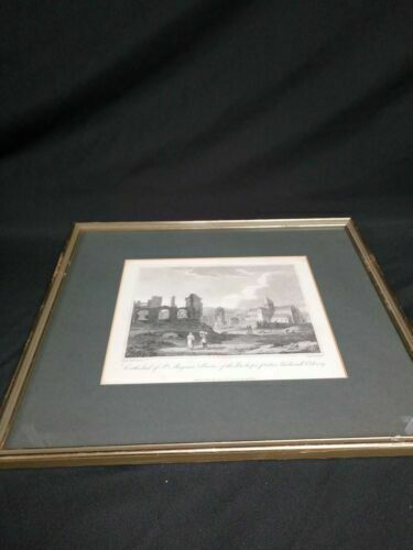 J Spottiswoode R Scott St Magnus & Ruins Bishops Palace Kirkwall engraving (7006