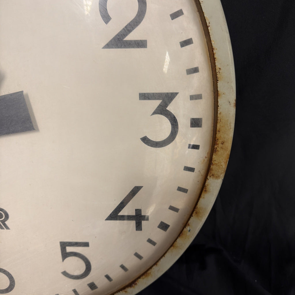 Clock Vintage Westerstrands TR Services Industrial 24" D. Original Cond - (2052)