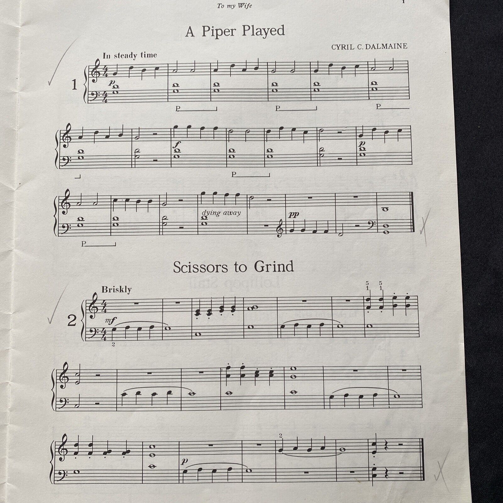 Piano Music Book 1935 Rag Tag and Bobtail , Forsyth - (9586)