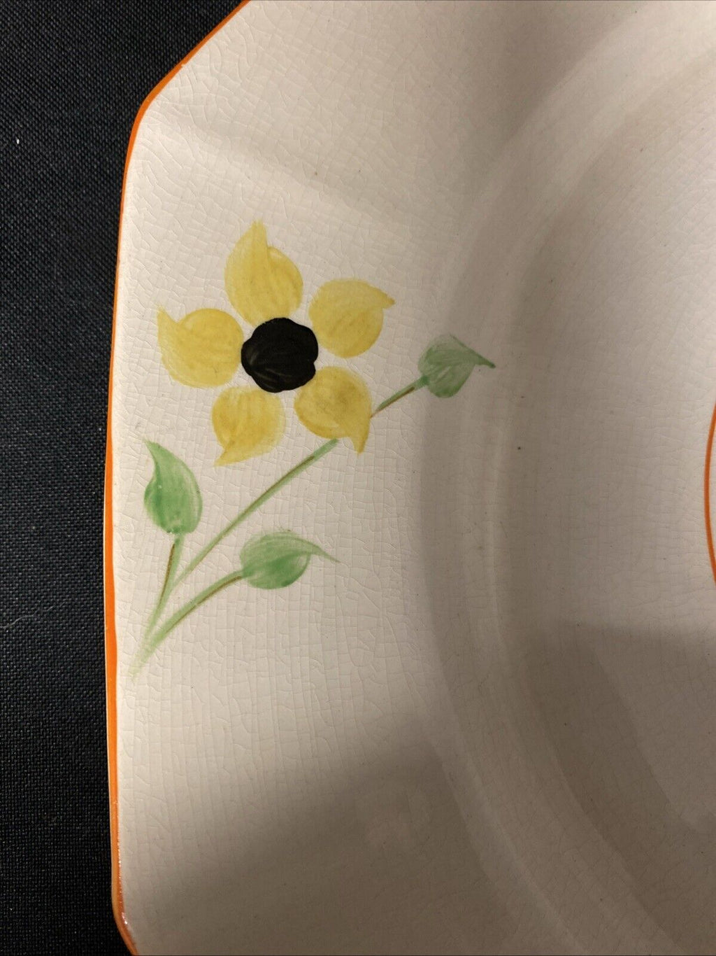 Antique Art Deco Cartwright & Edwards C&E Ltd Handcraft Plate - (5831)