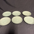 Wood's Ware Beryl Utility Green 1940's Ceramic Tea Saucer x 6 - (1920) 