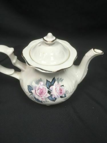 Price & Kensington 1960's White Roses Teapot - (2766)