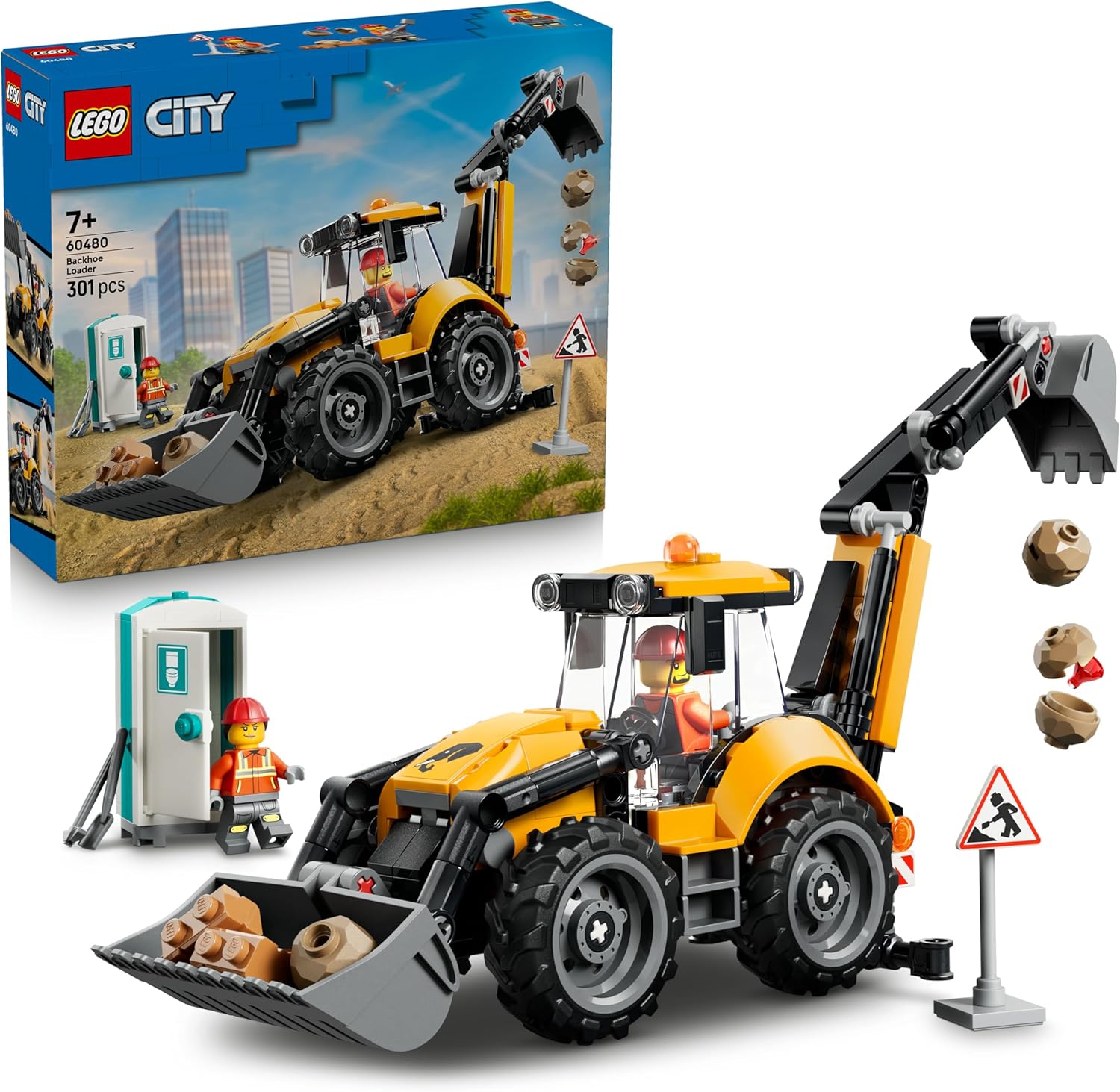 LEGO City Great Vehicles - Yellow Backhoe Loader - 60480