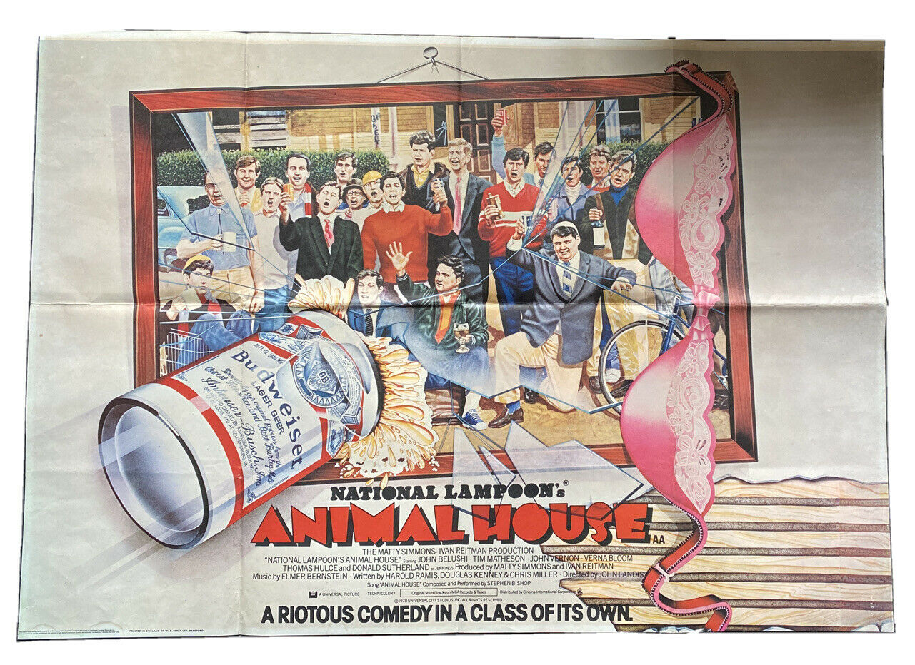 ORIGINAL UK QUAD POSTER - Animal House - 1981 - 27.5" x 39" - (6528)