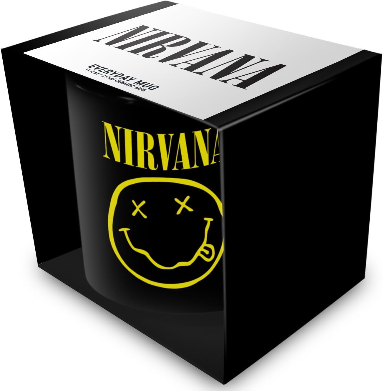 MUG Boxed Ceramic - MUSIC - Nirvana, Smiley