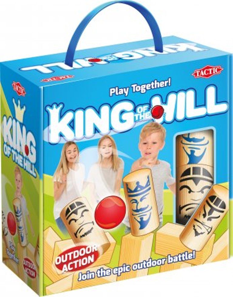 Tactic Garden Games - King Of The Hill Wooden game card case with handle