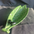 Ceramic olive dish - Caldas da Rainha Aires C Leal Portugal - (9165)