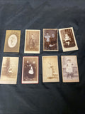 Victorian Carte De Vista CDV's x 8 Features Children Chard Thame London - (5440)