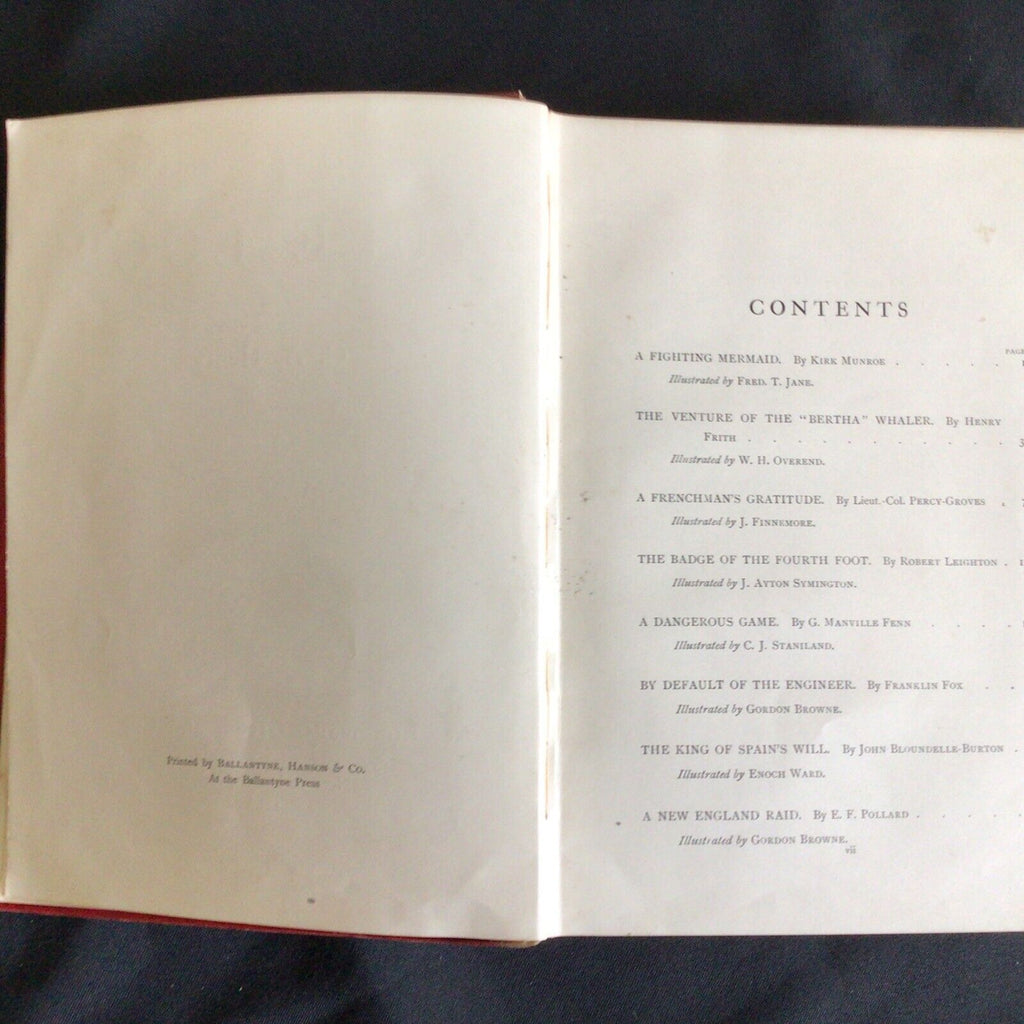 GA HENTY Yule Logs Longmans Christmas Annual book 1898 1st ed stories - (9712)