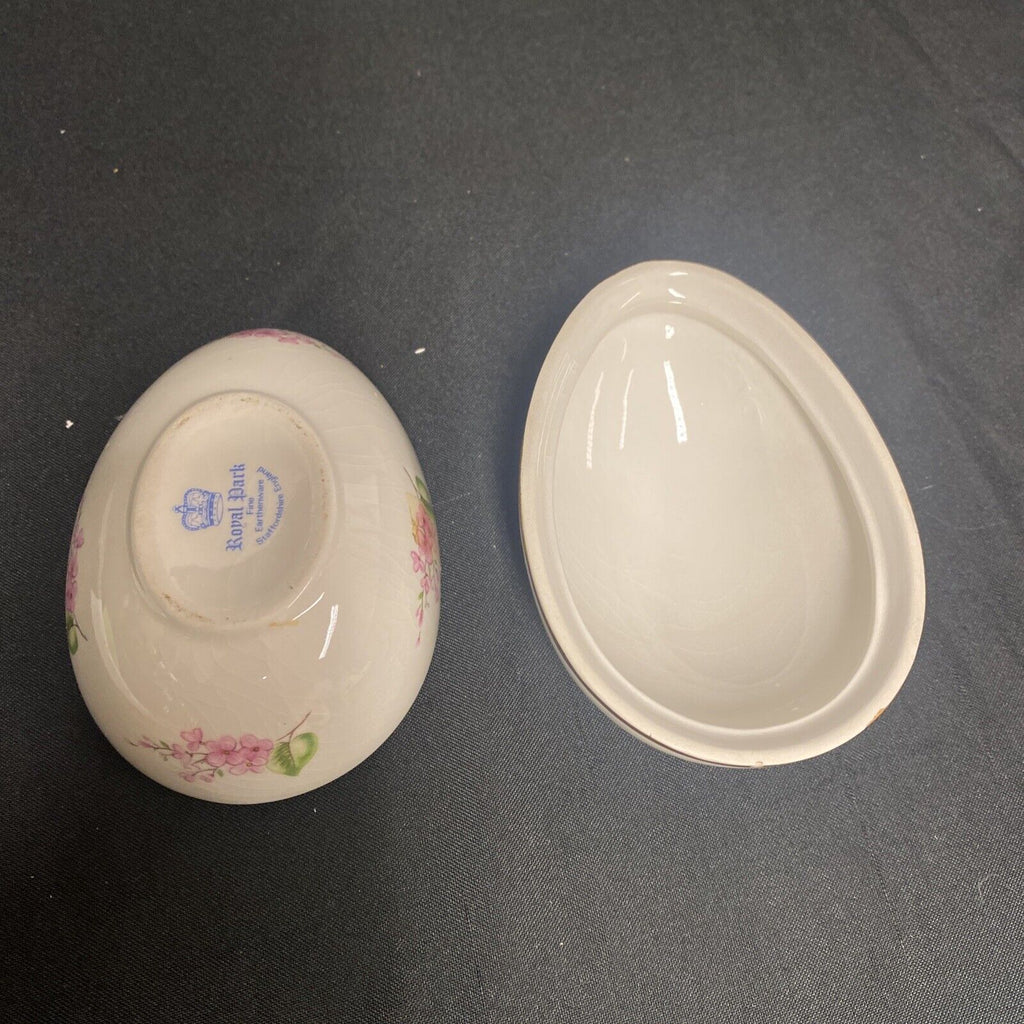 Trinket Box EGG - Royal Park England Pottery Egg - (9214