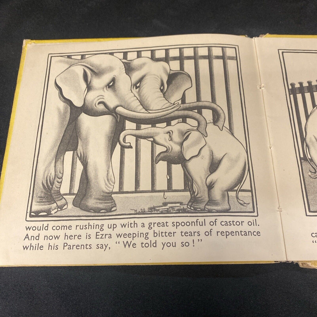 Majorie Barrows 1930's 2x 1st Ed books Ezra the Elephant & Johnny Giraffe (8913)