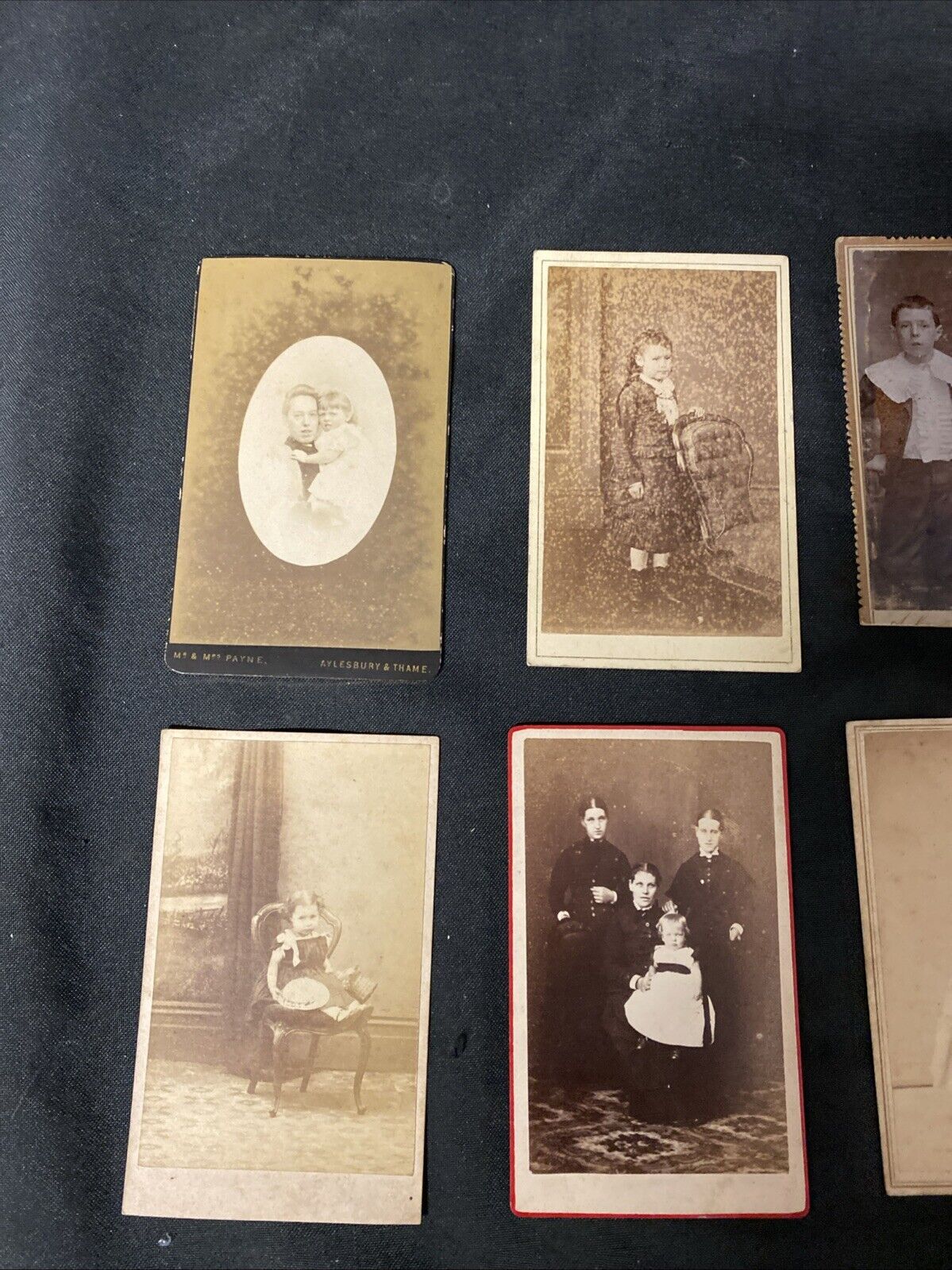 Victorian Carte De Vista CDV's x 8 Features Children Chard Thame London - (5440)