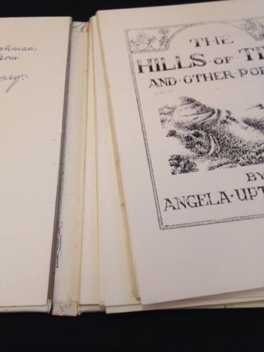 Book - The Hills of Time and Other Poems Signed Angela Upton Cheney 1985 (1175)