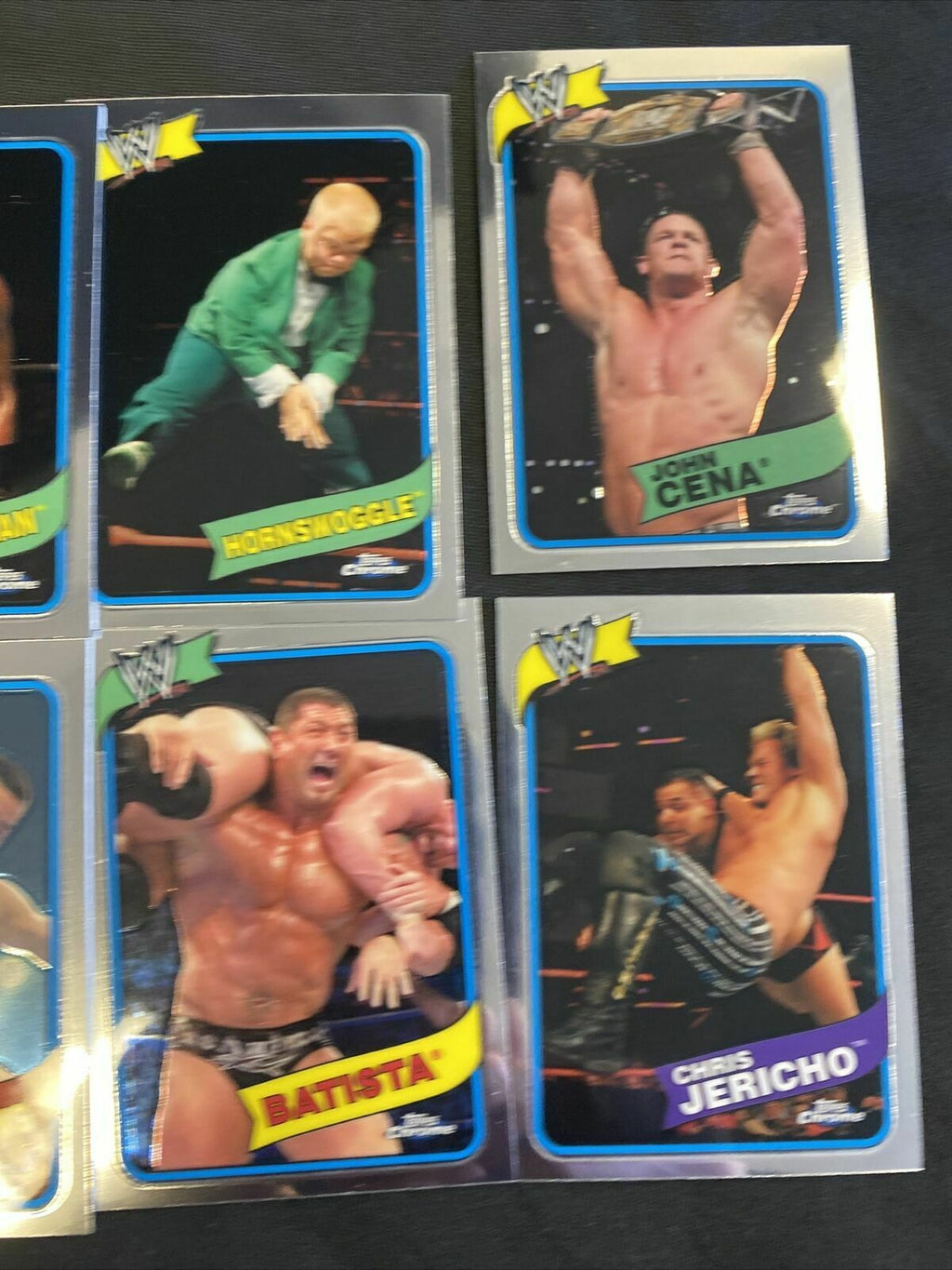 Topps WWE Chrome 2008 MINT Opened to Identify 9 x Chrome Cards - (6657)