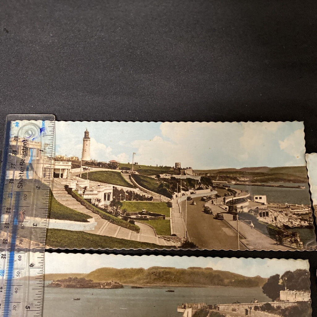 Vintage Harvey Barton Topographical Postcards PLYMOUTH x 8 - (8954)