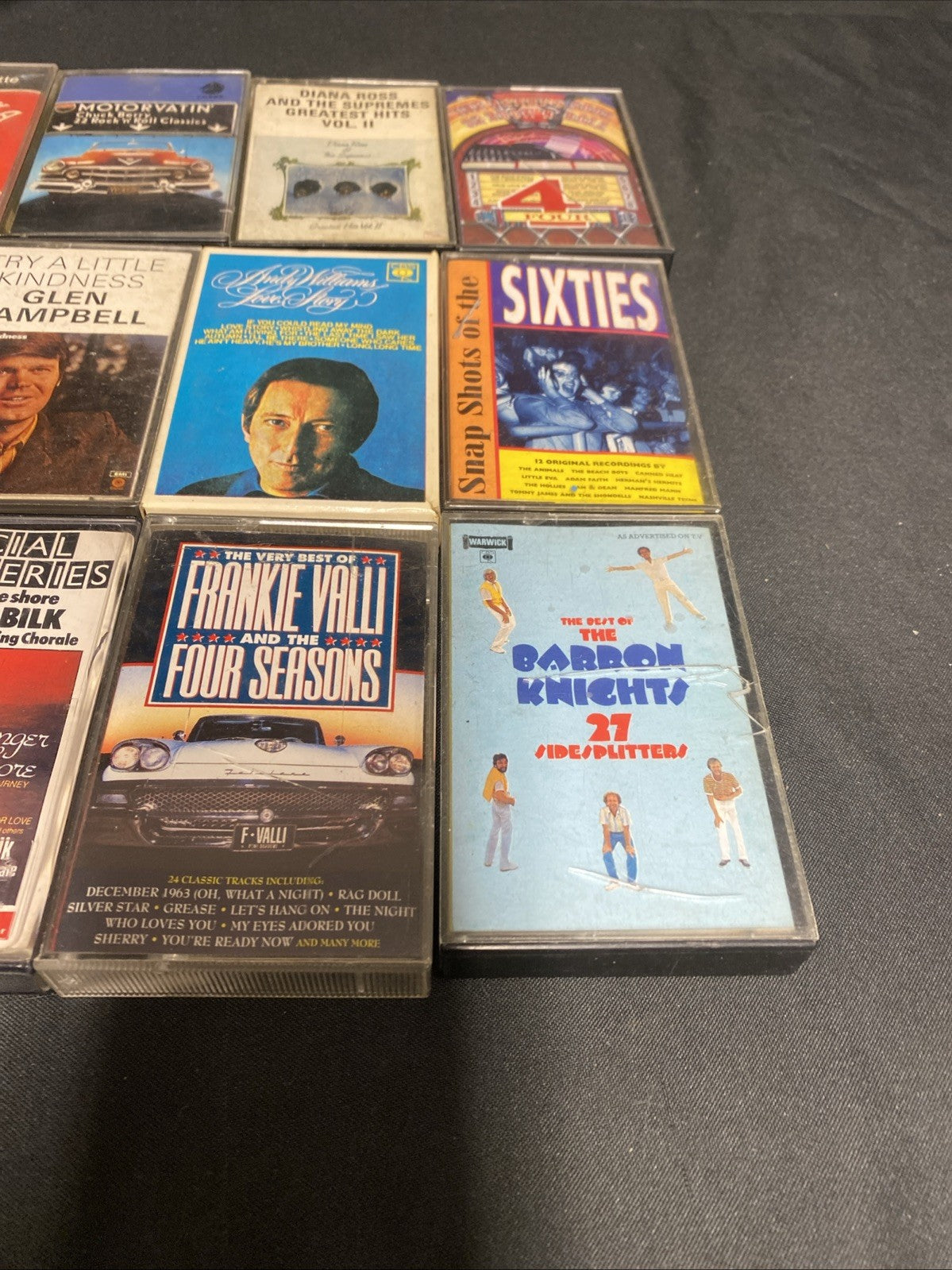 20 Cassette tapes Mainly 60's / 70's Valli Ross Essex Como Bilk - (1737)