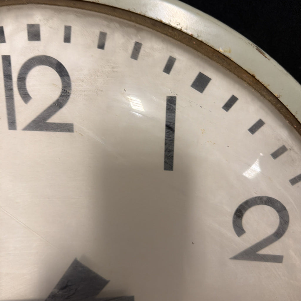 Clock Vintage Westerstrands TR Services Industrial 24" D. Original Cond - (2052)