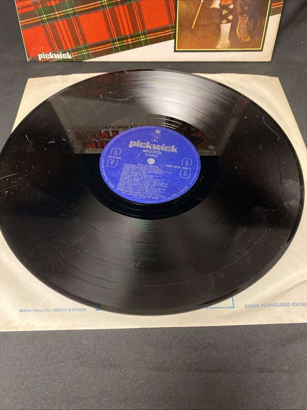 VINYL RECORD - Mull of Kintyre The Campbeltown Pipe Band 1980 SHM3039 -(5689)