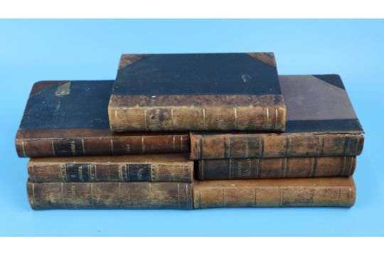 7 x 19thC Rare Theological books in Welsh Lovely Condition