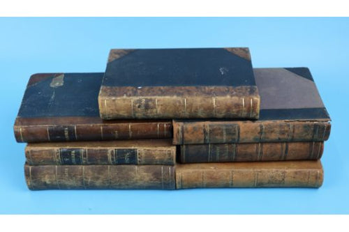 7 x 19thC Rare Theological Religeous books in Welsh Lovely Condition - (7216)