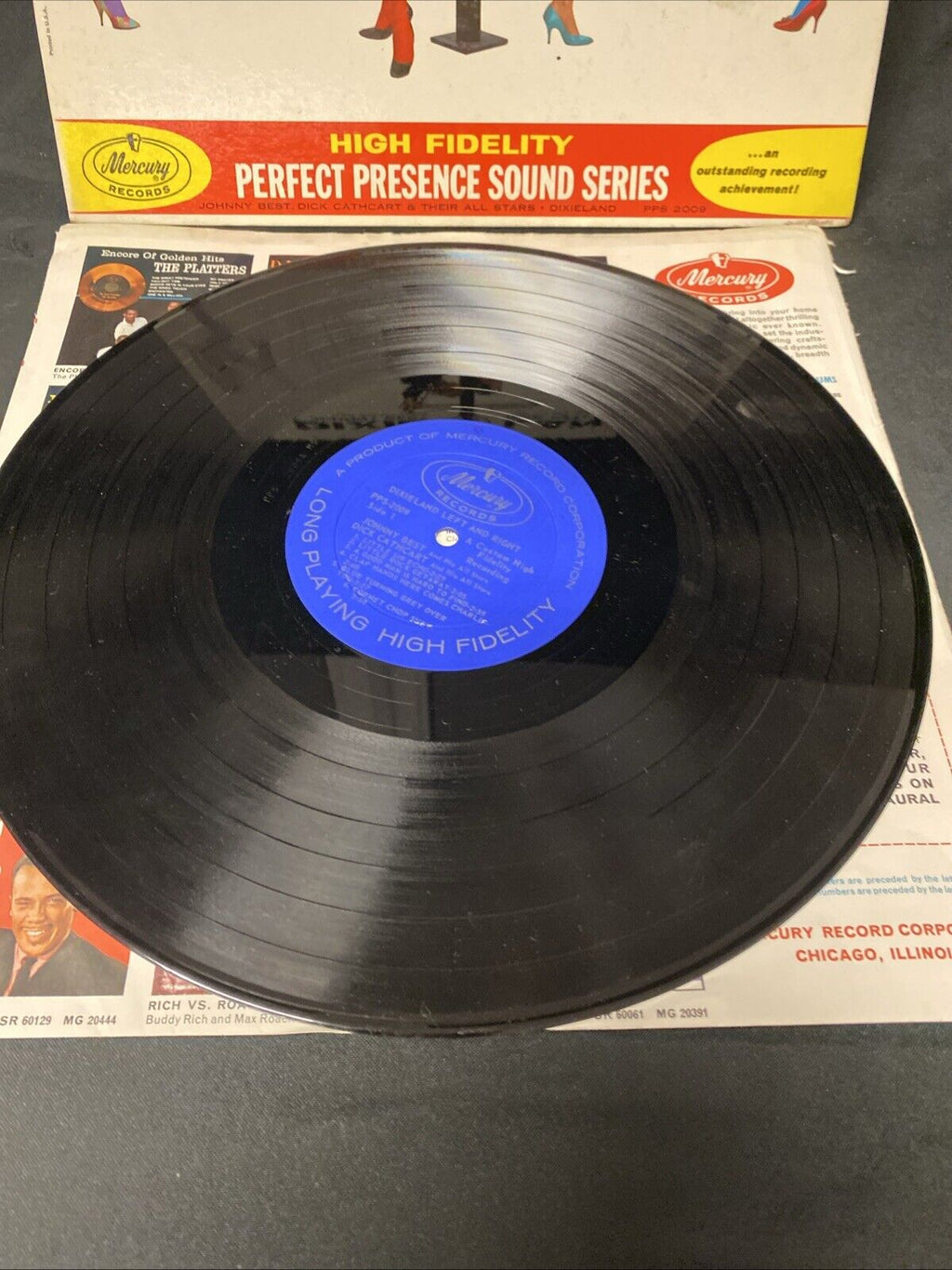 VINYL RECORD - Dixieland Johnny Best Dick Cathcart Jazz Ex Cond PPS2009 -(5675)