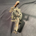 Vintage Cast Iron Hand Crank Bench Mount Grinder Sharpener Clamp On 3" Stone - (1978)