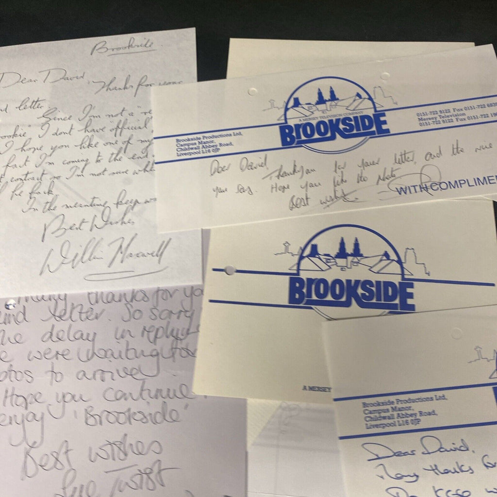 26 Original Letters from Brookside Cast 1990's all Autographed Ephemera (8944)