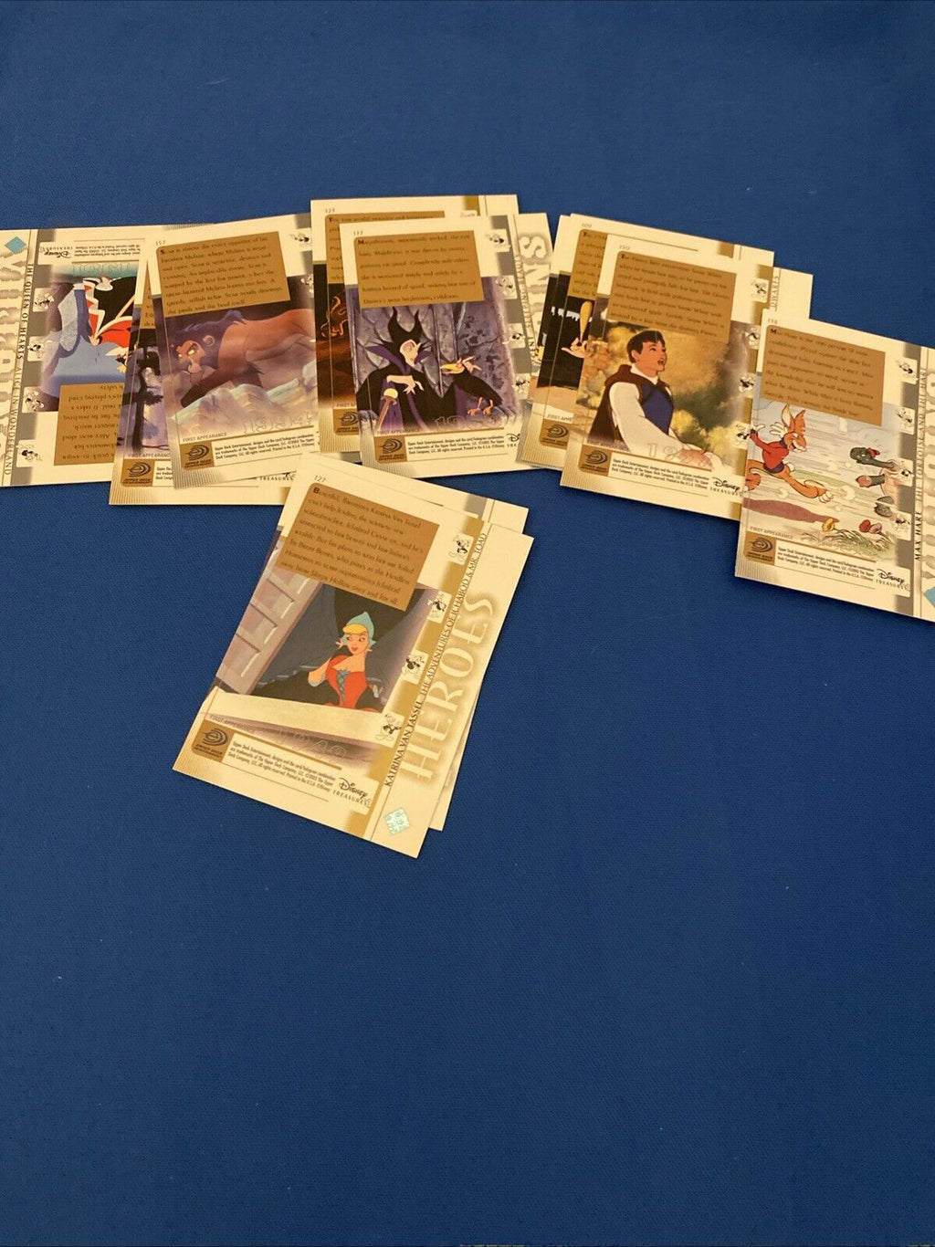 Upper Deck 2003 Disney Treasures Series Villians/Heroes x11 Trading Cards (5749)