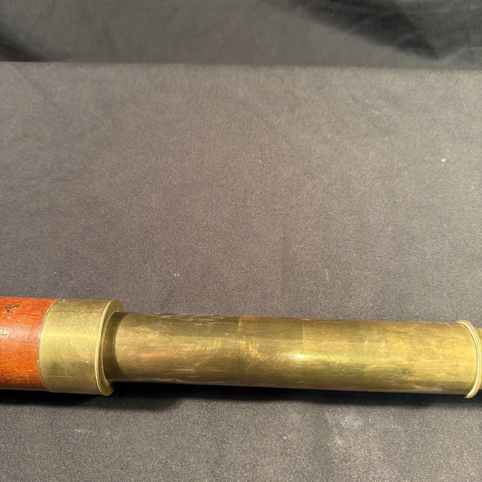 Antique Early 1800's Georgian Telescope By J Abraham Mahogany Case  - (1995)