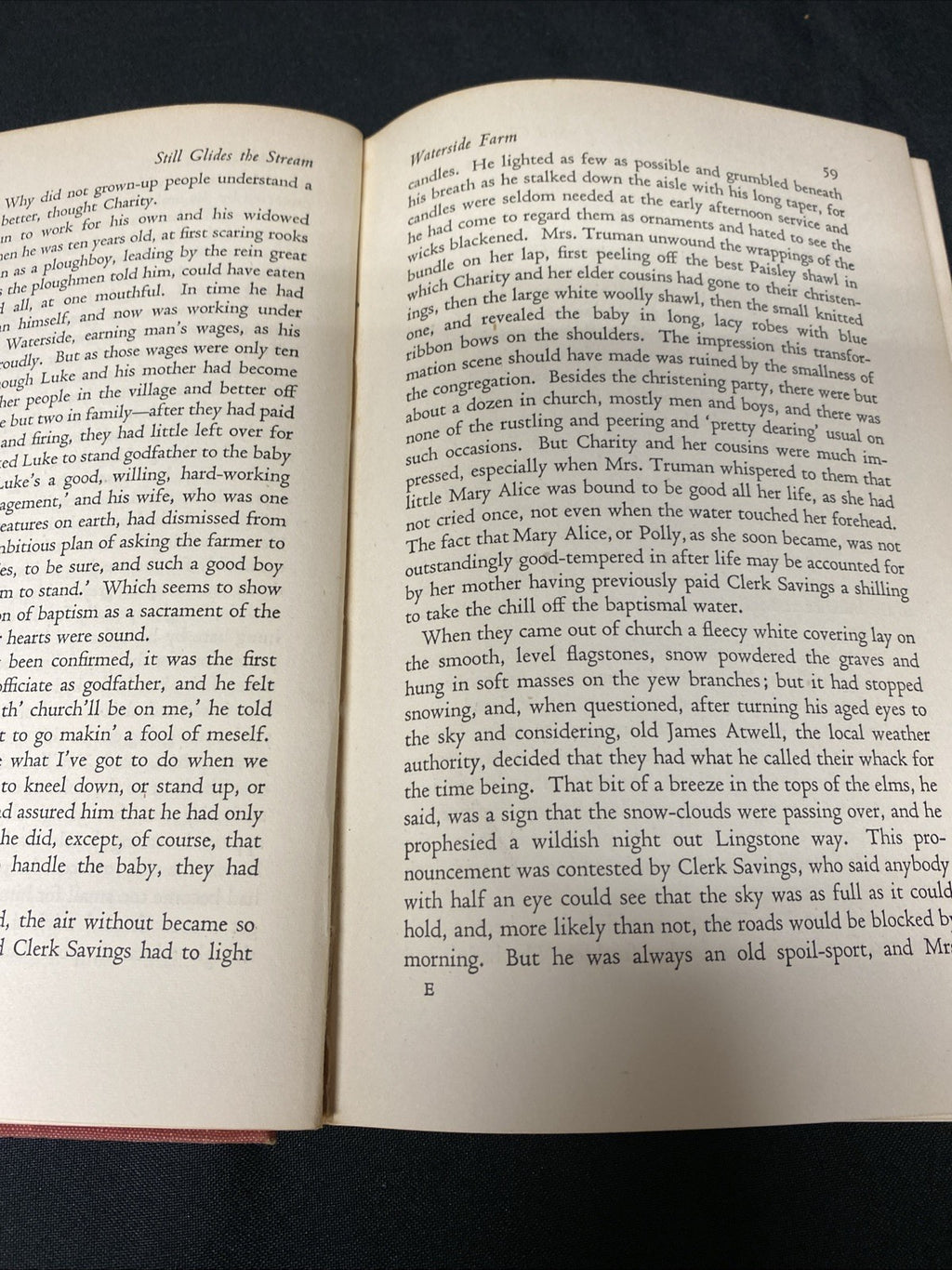 Book - Still Glides The Stream by Flora Thompson - 1948 - (1525)