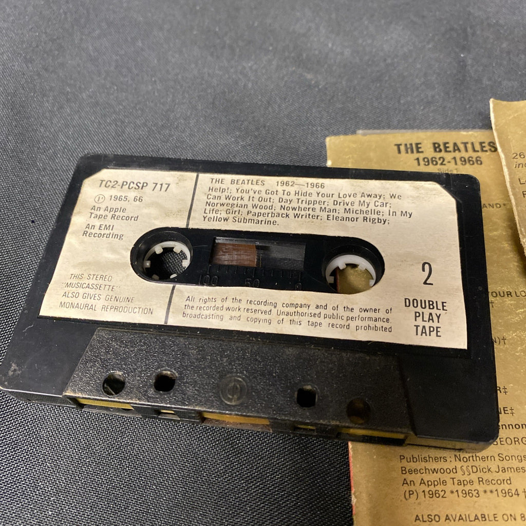 The Beatles 1962 - 1966  Pop Music Cassette Tape 1966 - (1393)