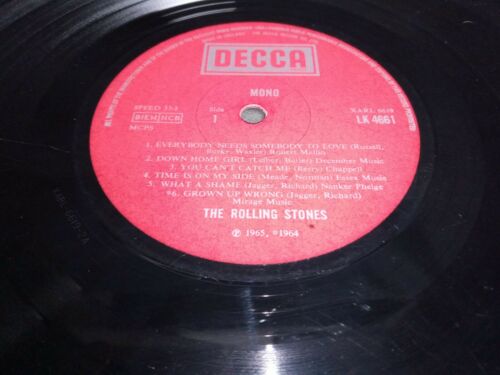 VINYL RECORD - The Rolling Stones No.2 Blind man Text 1st pressing Mono - (6962)