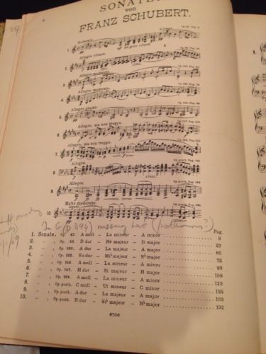 Sonaten Von Franz Schubert - C.F. Peters Edition Leipzig - 1910 - (1343)