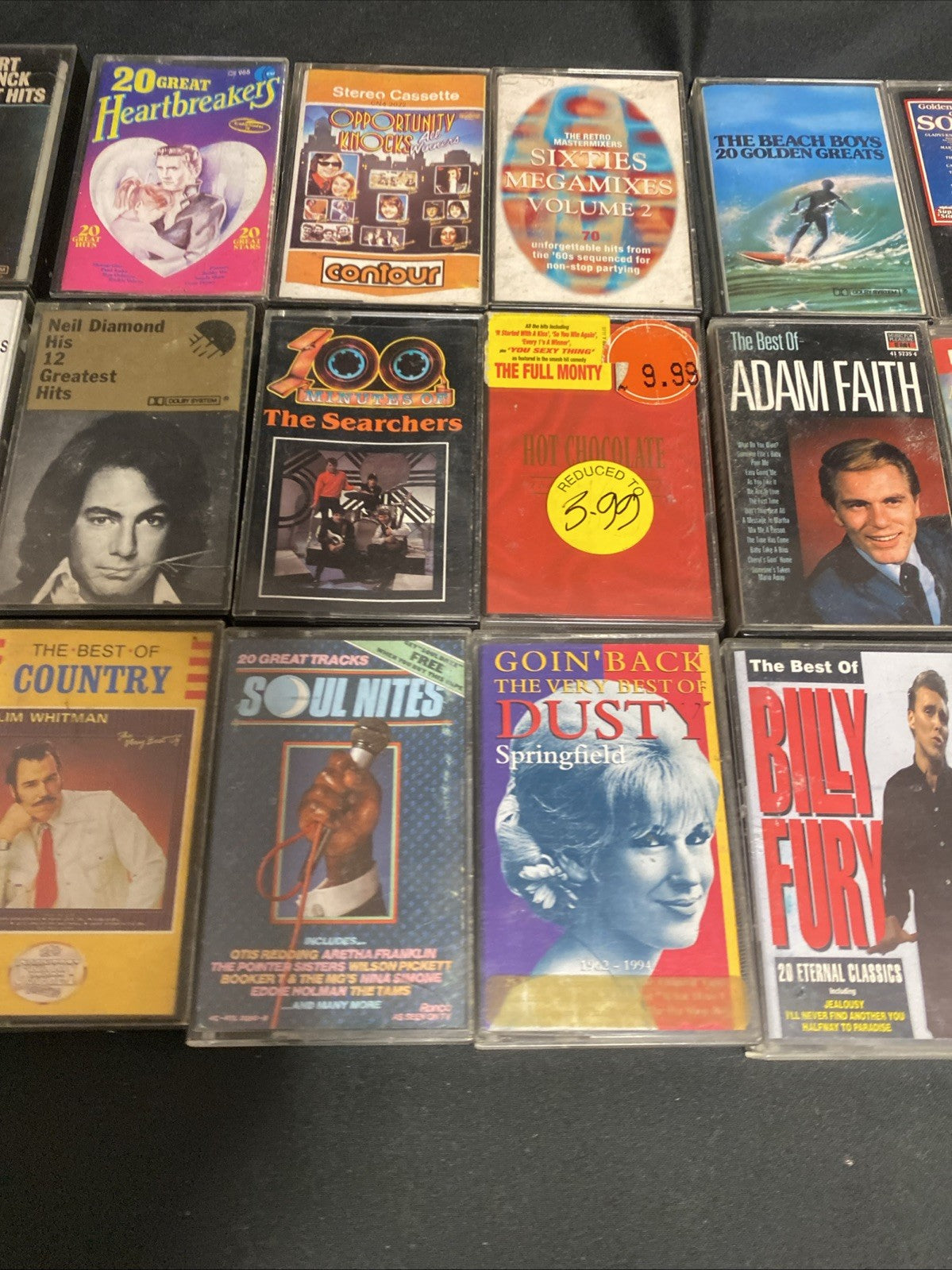 20 Cassette tapes Mainly 60's / 70's Whitman Faith Diamond - (1739)