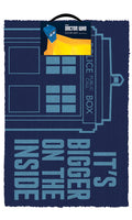 DOORMAT Coir Licensed - Doctor Who Tardis (It's bigger on the inside) Door Mat