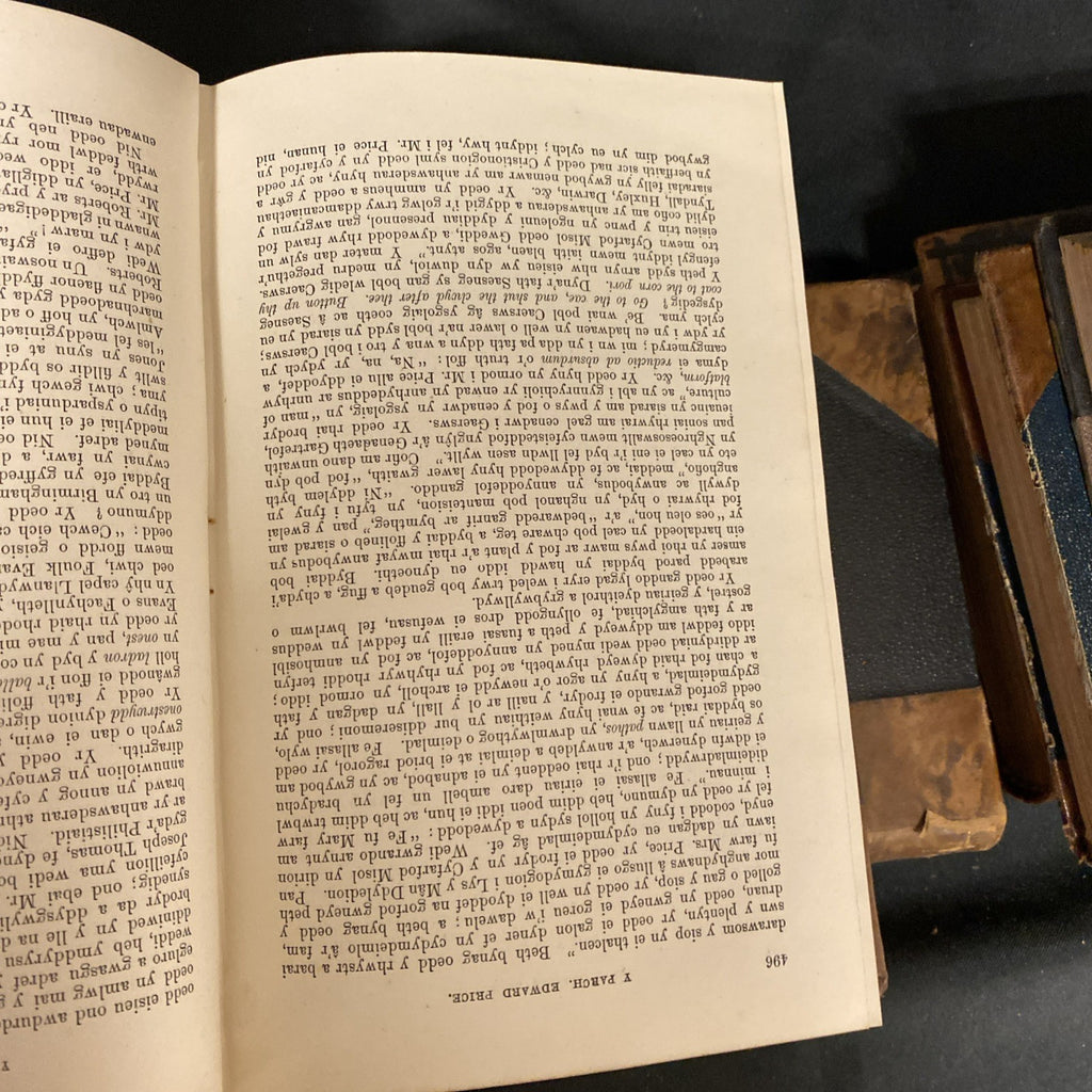 7 x 19thC Rare Theological books in Welsh Lovely Condition