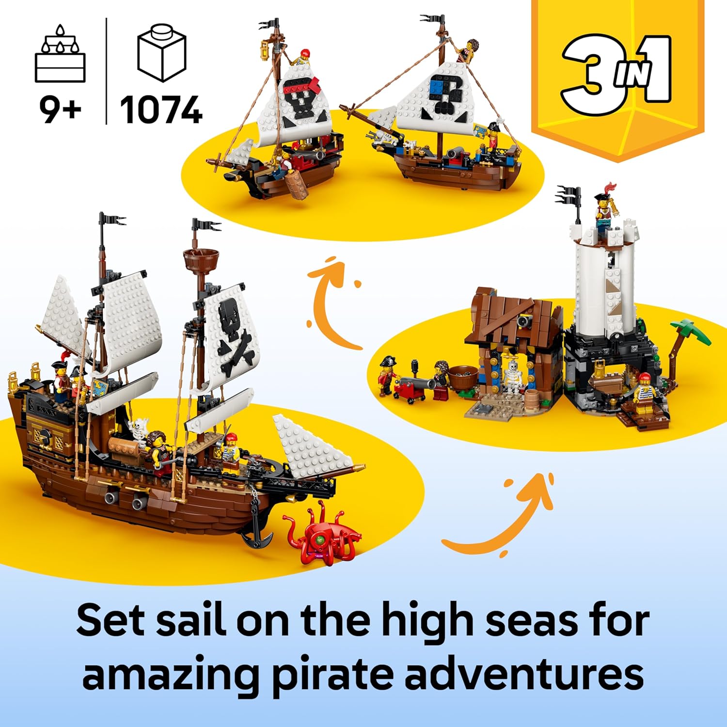 LEGO Creator 3 in 1 - Iconic Pirate Ship - 31387