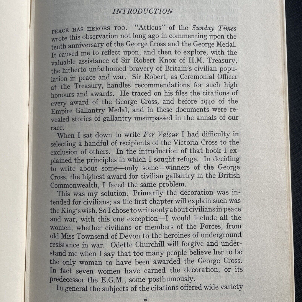 BOOK - For Gallantry The George Cross - Kenneth Hare-Scott - 1951 1st Ed - (9508