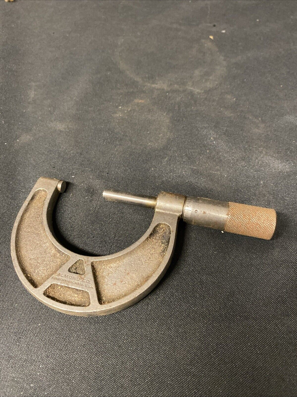 Antique Almond Co. USA Caliper Micrometer 1912 to 1915 - (5699)